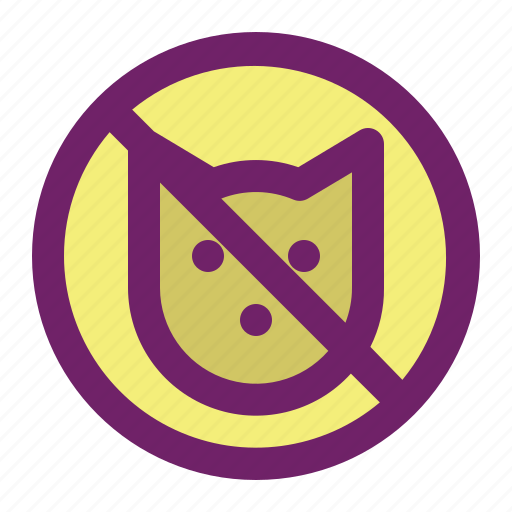Animal, animals, cat, dog, forbidden, no, pet icon - Download on Iconfinder