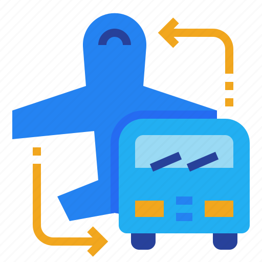 Airport, bus, service, shuttle, transportation icon - Download on Iconfinder