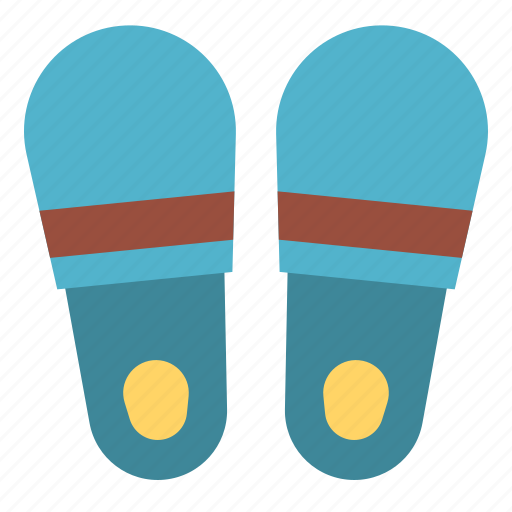 Hotel, slippers, footwear, sandals, flipflops, shoes icon - Download on Iconfinder