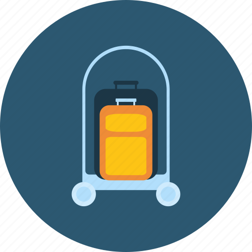 Baggage, bellboy, hotel, luggage, people, profession, valet icon - Download on Iconfinder