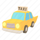 car, cartoon, object, taxi, transport, travel, vehicle