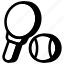 tennis, ball, racket, sports, athletics, round, shape 
