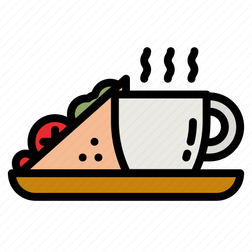 Breakfast, sandwich, snack, food, coffee icon - Download on Iconfinder