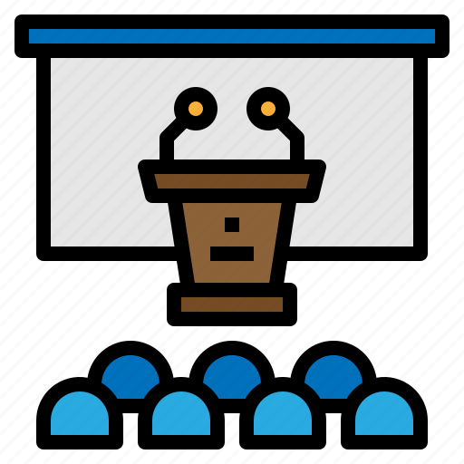 Conference, podium, room, speaker icon - Download on Iconfinder
