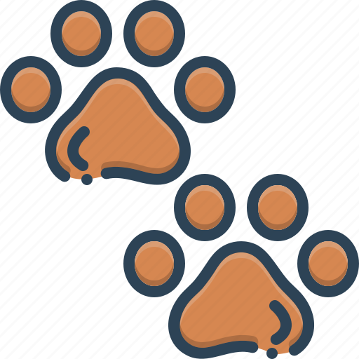 Animal, foot, footprint, grooming, paw, pawprints, veterinarian icon - Download on Iconfinder