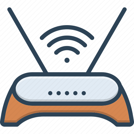 Antenna, connection, hub, internet, router, wifi, wireless icon - Download on Iconfinder