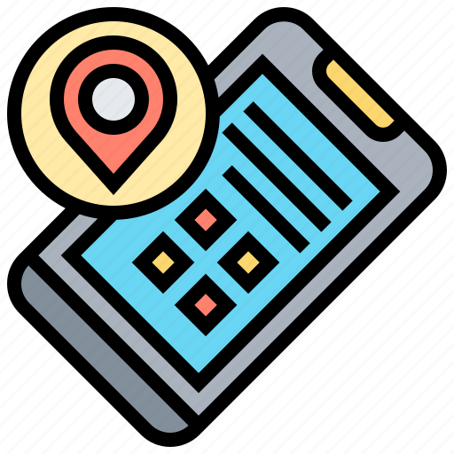Location, map, navigation, smartphone, travel icon - Download on Iconfinder