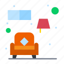 area, couch, lamp, sofa, waiting