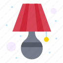 lamp, light, room, table
