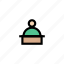 avatar, employee, hotel, reception, table 