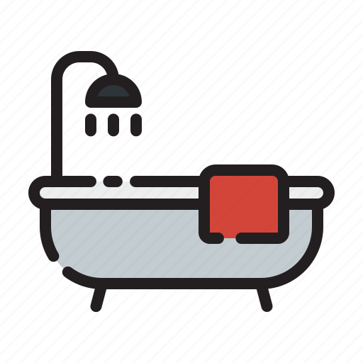Bathup, shower, bathroom, bathtub icon - Download on Iconfinder