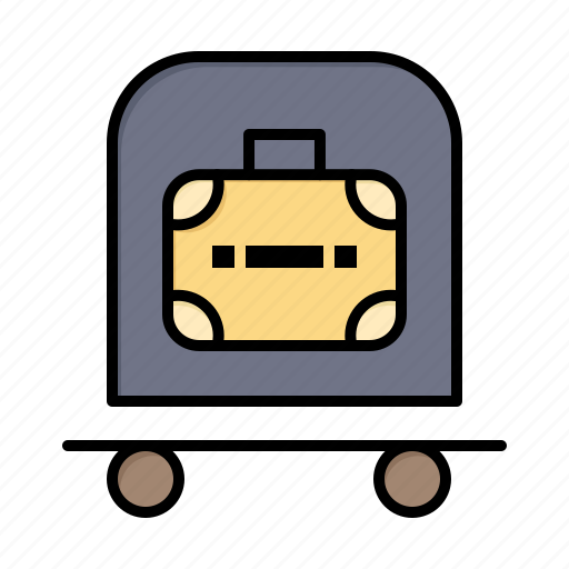 Bag, hotel, luggage, trolly icon - Download on Iconfinder