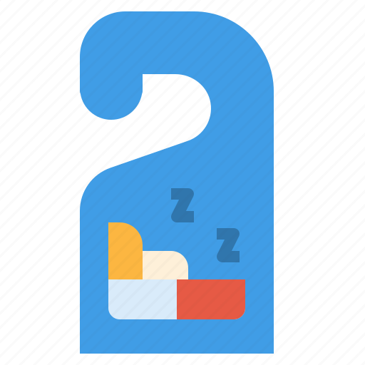 Door, hanger, hotel, label, sleep, tag icon - Download on Iconfinder
