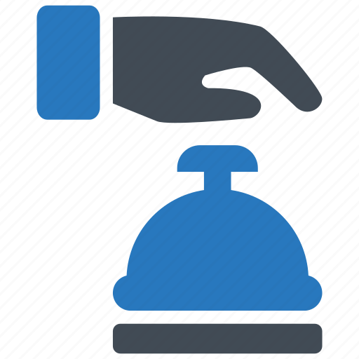 Bell, ding, hotel, hotel service, reception, room service, waiter icon - Download on Iconfinder