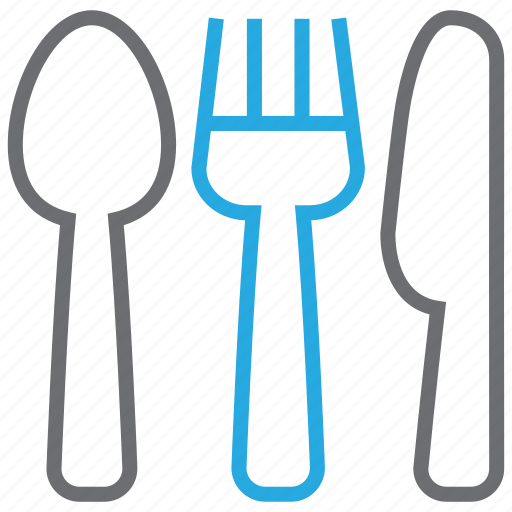 Cutlery, fork, kitchen, knife, spoon, cook, restaurant icon - Download on Iconfinder