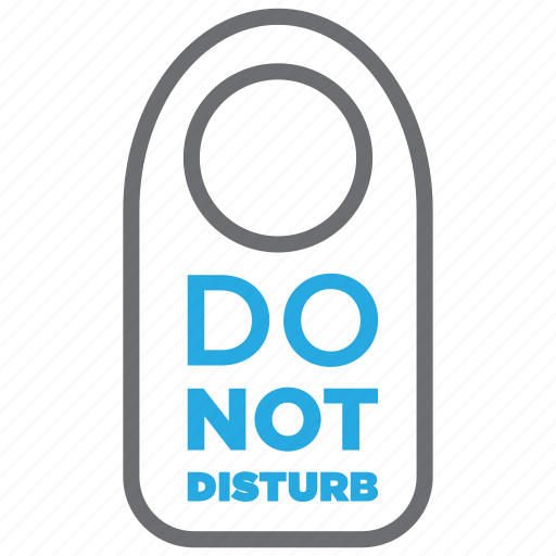 Disturb, not, do not disturb, hotel, plate, room, sign icon - Download on Iconfinder