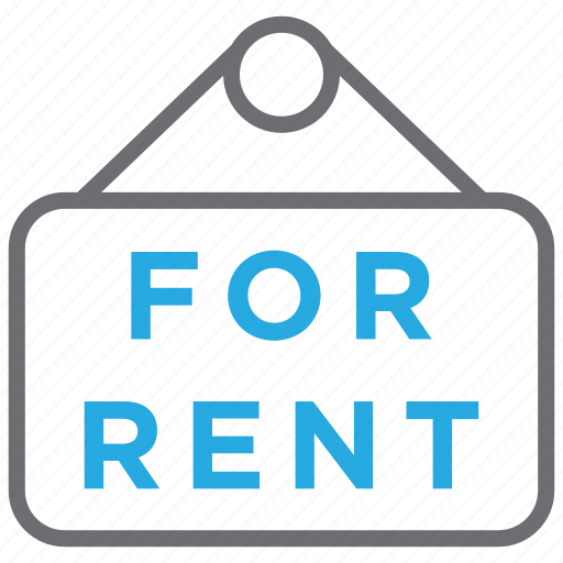 Rent, estate, for rent, home, house, plate, sign icon - Download on Iconfinder
