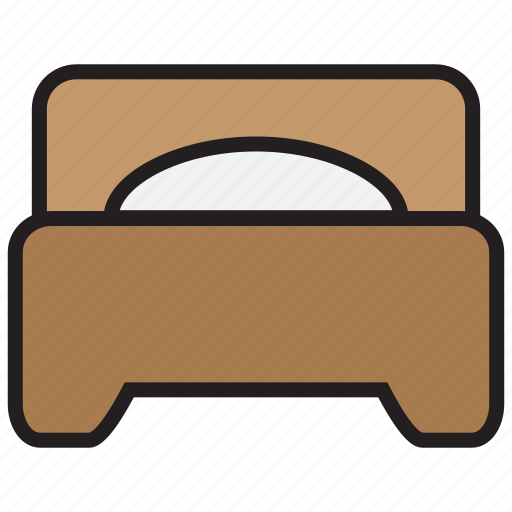 Bed, bedroom, furniture, hotel, pillow, sleep icon - Download on Iconfinder