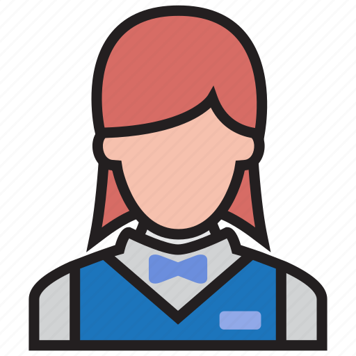 Busgirl, girl, hotel, waitress, woman icon - Download on Iconfinder