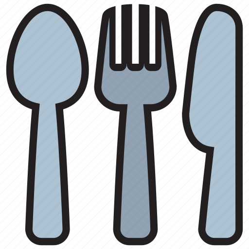 Cutlery, fork, kitchen, knife, spoon icon - Download on Iconfinder