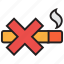 no, smoking, cigarette, forbidden, prohibited, sign 