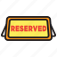 reserved, date, dinner, meal, reserve, table 