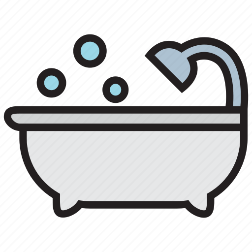 Shower, bath, bathroom, bathtub, water icon - Download on Iconfinder