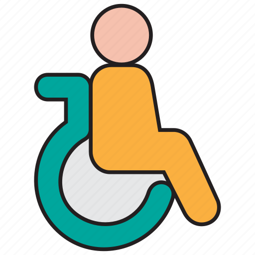 Disabled, disability, disable, handicap, wheelchair, patient icon - Download on Iconfinder