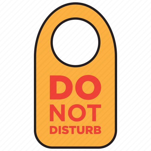 Disturb, allowed, do not disturb, forbid, forbidden, sign, door icon - Download on Iconfinder