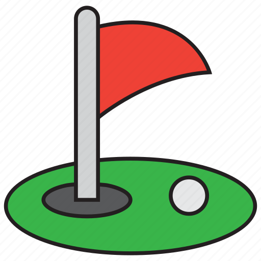 Golf, ball, flag, game, golfer, grass, sport icon - Download on Iconfinder