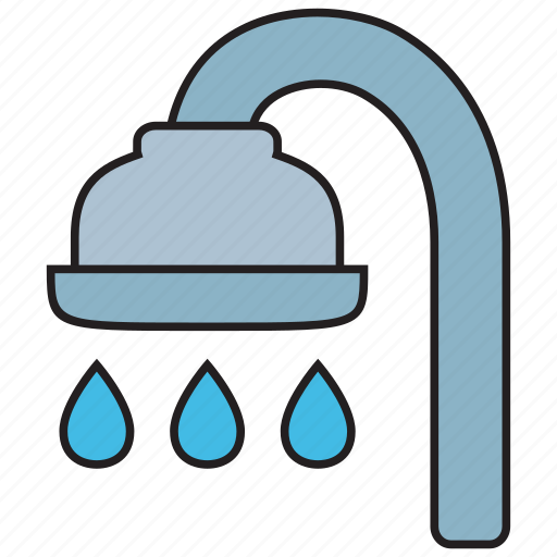 Shower, bath, bathroom, bathtub, drop, faucet, water icon - Download on Iconfinder