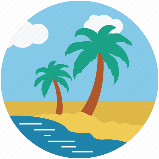 Beach, nature, palm trees, trees, tropical beach, tropical trees icon - Download on Iconfinder