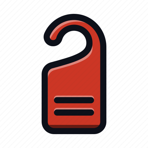 Door, door tag, hotel, privacy icon - Download on Iconfinder