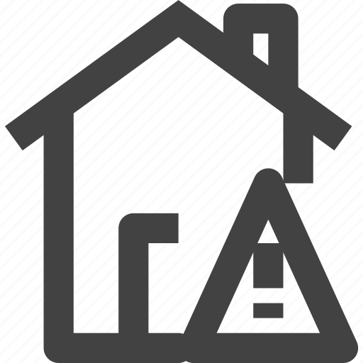 Estate, home, house, real, warning icon - Download on Iconfinder