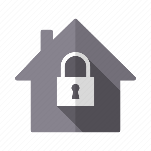 Home, house, lock, property, real estate, safety, security icon - Download on Iconfinder