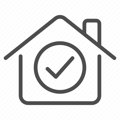 House, home, real estate, checkmark, check mark icon - Download on Iconfinder