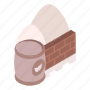 cement, raw material, construction, bricks, building, architecture, dust
