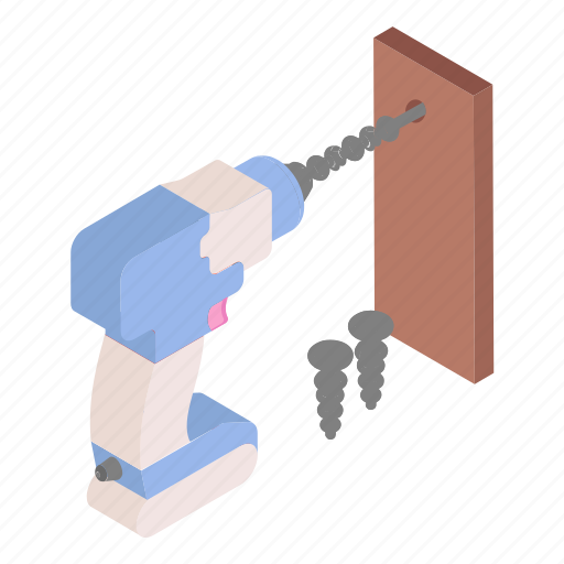 Electric, hand, drilling machine, screw, power drill, holing machine, screw driver icon - Download on Iconfinder