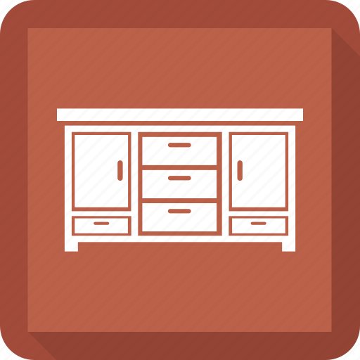 Cabinet, double drawer, drawer, drawers icon - Download on Iconfinder