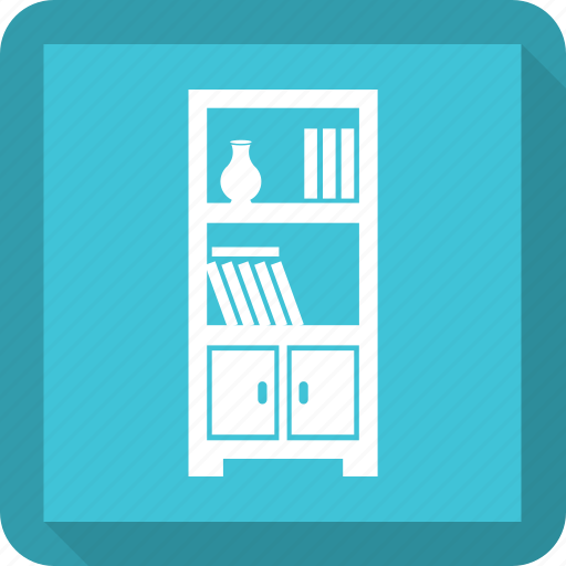 Books, bookshelves, furniture, library furniture icon - Download on Iconfinder