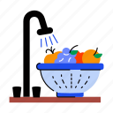 washing fruits, hygienic, cleaning, housework, chore
