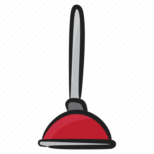 Bathroom plunger, cup plunger, household appliance, plunger, toilet brush icon - Download on Iconfinder