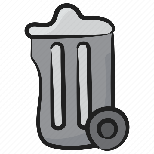 Clean trash bin, dustbin, garbage can, recycle bin, rubbish bin icon - Download on Iconfinder