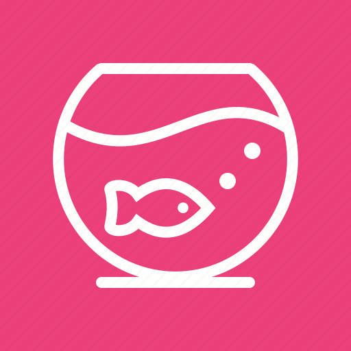 Aquarium, bowl, decor, fish, goldfish, home, water icon - Download on Iconfinder