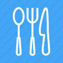 cutlery, fork, kitchen, knife, silverware, spoon, utensils
