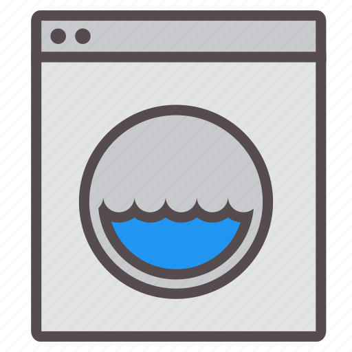 Appliance, chores, clothes, household, machine, task, washing icon - Download on Iconfinder