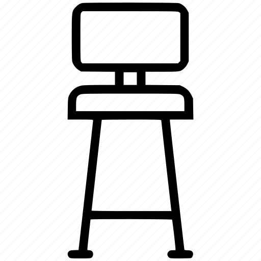 Chair, high, furniture, interior, households icon - Download on Iconfinder