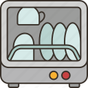 dishwasher, machine, kitchen, appliance, hygiene