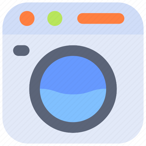 Washing, machine, laundry, clothes, cleaning, electronics icon - Download on Iconfinder
