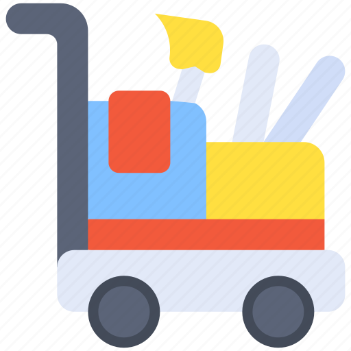 Cleaning, cart, housekeeping, service, equipment, clean icon - Download on Iconfinder